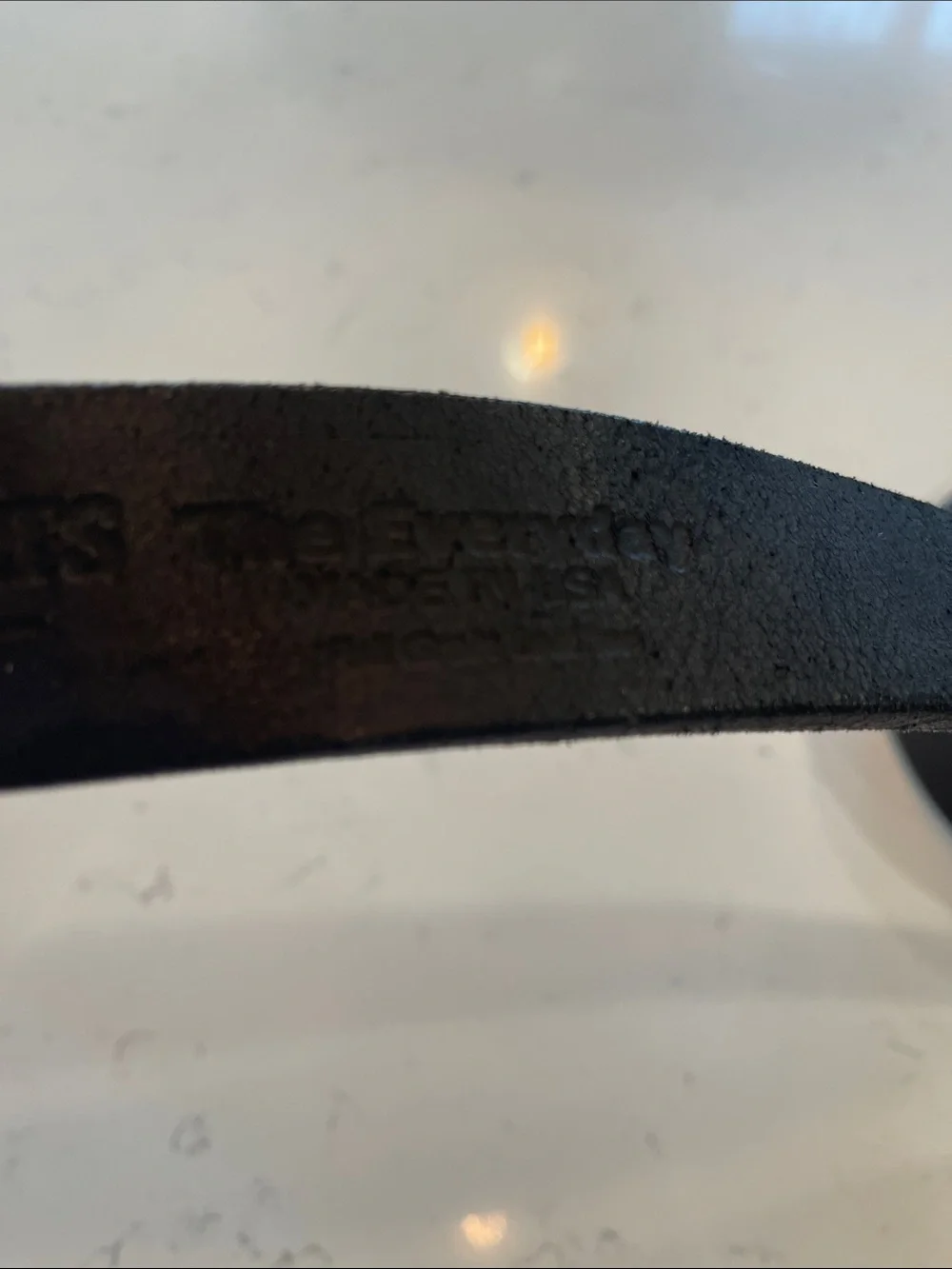 Hanks Belts Full Grain Black Leather Men’s Belt Size 60